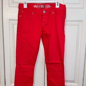 Express Red Jean Legging Size 6